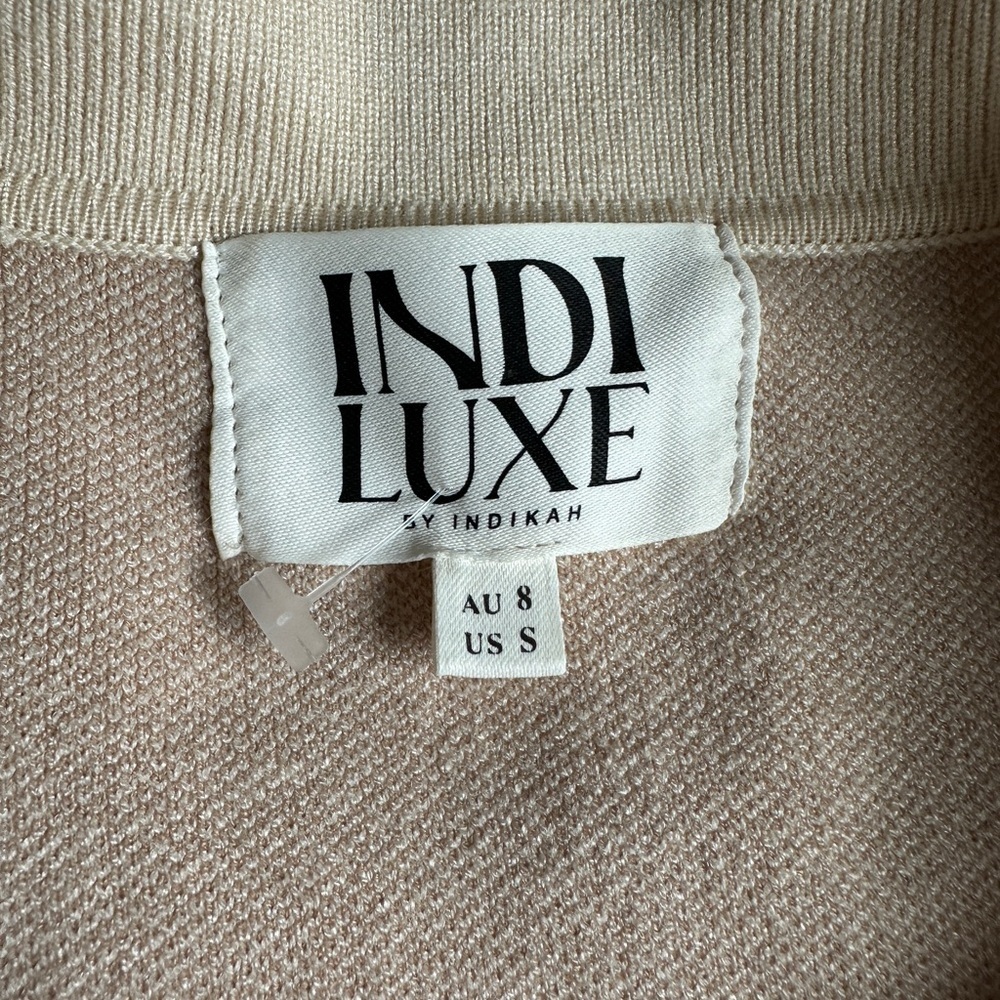 Indi Luxe Oversized Collared Button Down Mini Sweater Dress Tunic - Picture 10 of 14